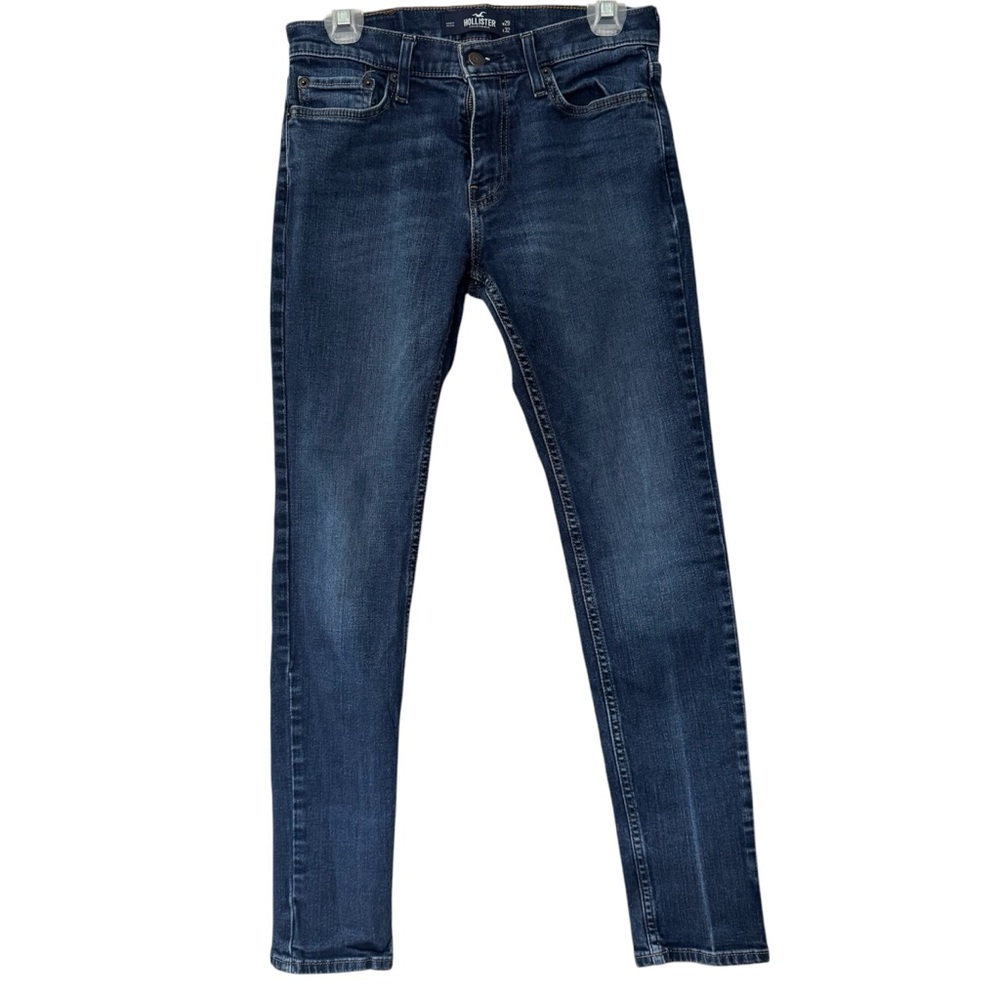Hollister Men’s Skinny Epic Flex Denim Jeans, 29 x 32, Stretch, EUC Dark Wash 3